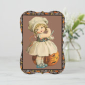 ガールカービングアップルハロウィーン招待状 (スタンド正面)