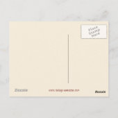 ガールカービングアップルハロウィーン葉書 ポストカード (裏面)