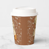 ガールカービングアップルハロウィーン 紙コップ (左)