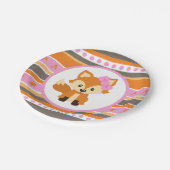 ガールキツネウッドランドフォレストパーティー紙プレート ペーパープレート (アングル)