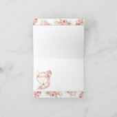 ガールキツネベビーシャワーサンキューカード サンキューカード (内部)