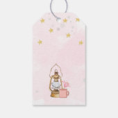 ガールキャンプパーティーフェイバーラベルキャンプアウト誕生日 ギフトタグ (裏面)