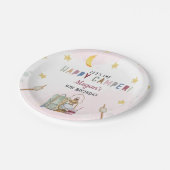 ガールキャンプパーティープレートキャンプアウト誕生日 ペーパープレート (アングル)