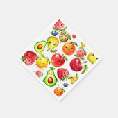 ガールキュートフルーツ誕生日 スタンダードカクテルナプキン (角)