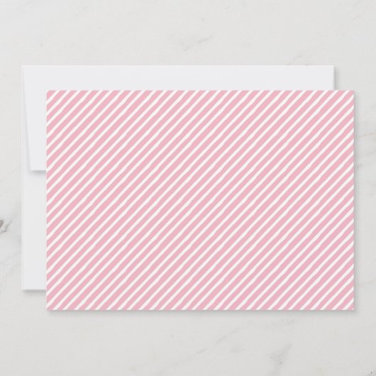 ガールキリン赤ちゃんシャワー招待 招待状 (裏面)