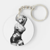 ガールキーチェーン キーホルダー (裏面)