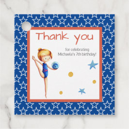 ガールギムナストwithボールありがとう誕生日 フェイバータグ