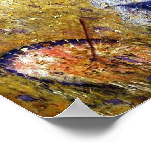 ガールギャザリングフラワーズファインアートバイルノアールプリント ポスター (角)