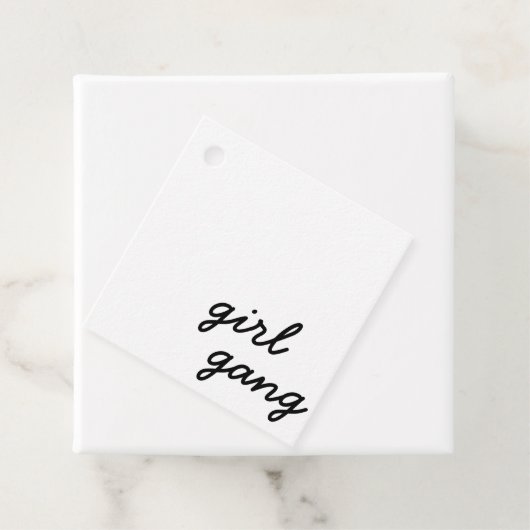 ガールギャングキュートモダンフェミニストガールパワー スクリプト フェイバータグ (インサイチュ)