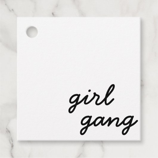 ガールギャング クール 現代 フェミニスト ガールパワー スクリプト フェイバータグ (正面)