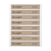 ガールクラフトスタイルトレンディー脚本 ラップアラウンドラベル (シート)