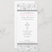 ガールクロエレガントス《キリスト教》洗礼式や命名式招待状 招待状 (正面/裏面)