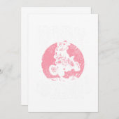 ガールクワッドバイクフォーホイーラーのようにブラップ 招待状 (正面/裏面)