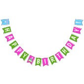 ガールクールズゴルフをテーマにした誕生日バナー バンティングフラッグ (全)