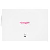 ガールグリーティングカード – ゾウ (裏面横)