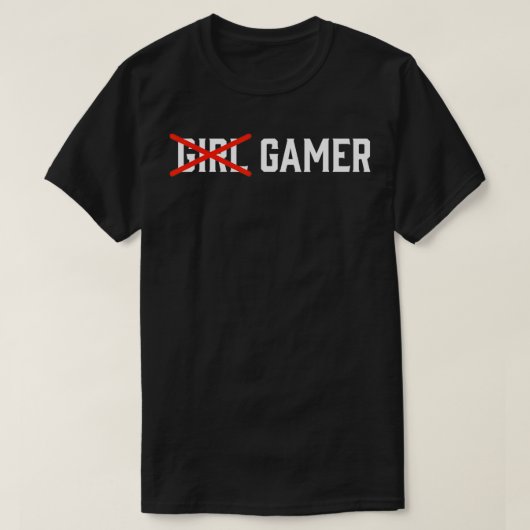 ガールゲーマーガマーガールギフト Tシャツ (デザイン正面)