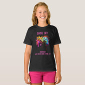 ガールゲーマーピンクのビデオゲームパーティー Tシャツ (正面フル)