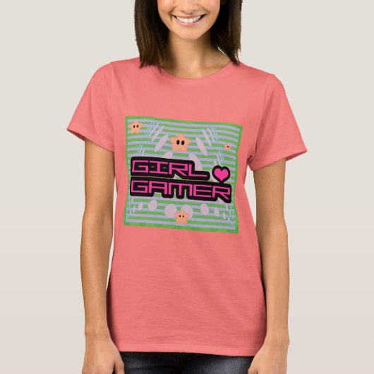 ガールゲーマーTシャツ Tシャツ (正面)