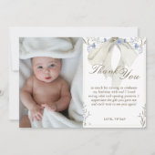 ガールコケエレガントットボウ写真サンキューカード サンキューカード (正面)