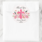 ガールコミュニオンウォーター色ピンクフローラありがとう ラウンドシール (バッグ)