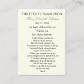 ガールコミュニオンカトリック追悼神聖カード プレイスカード (裏面)