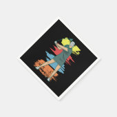 ガールゴルフプレーヤーガールスポーツゴルフラバーギフトアイディア スタンダードカクテルナプキン (角)