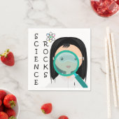 ガールサイエンスロックパーティー使い捨て紙ナプキンス スタンダードカクテルナプキン (インサイチュ)