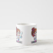 ガールサイエンティストシールアートエスプレッソマグ エスプレッソカップ (正面)