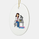 ガールサイエンティスト – 中 セラミックオーナメント (左)