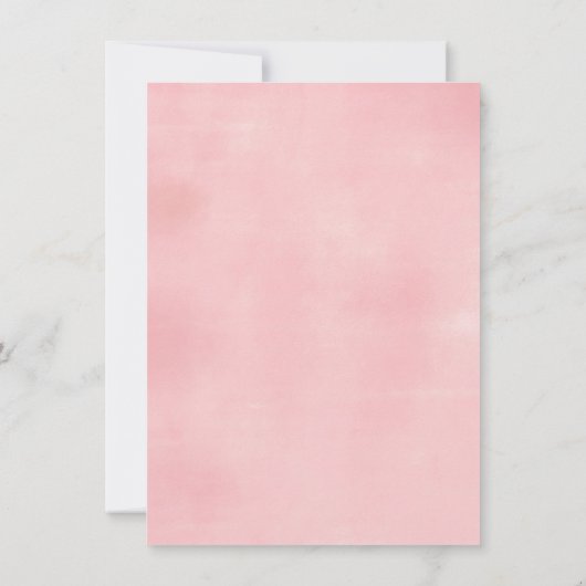 ガールサファリの誕生日の招待状 招待状 (裏面)