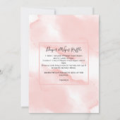 ガールサファリアニマルグリーンリーベビーシャワー招待状 招待状 (裏面)