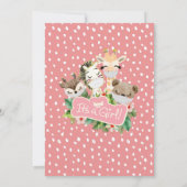 ガールサファリピンクフローラグリーナリードライブI 招待状 (裏面)