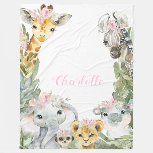 ガールサファリブランケット フリースブランケット (正面)