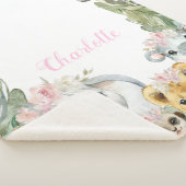 ガールサファリベビーブランケット シェルパブランケット (3/4)