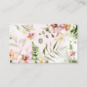 ガールサファリ動物おむつラッフルチケット エンクロージャーカード (裏面)