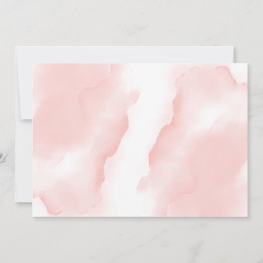 ガールサファリ動物の赤ちゃんシャワーおむつラッフル 招待状 (裏面)