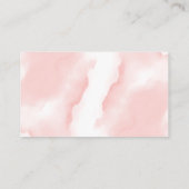 ガールサファリ動物の赤ちゃんシャワーベビー エンクロージャーカード (裏面)