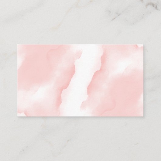 ガールサファリ動物の赤ちゃんシャワーベビー エンクロージャーカード (裏面)