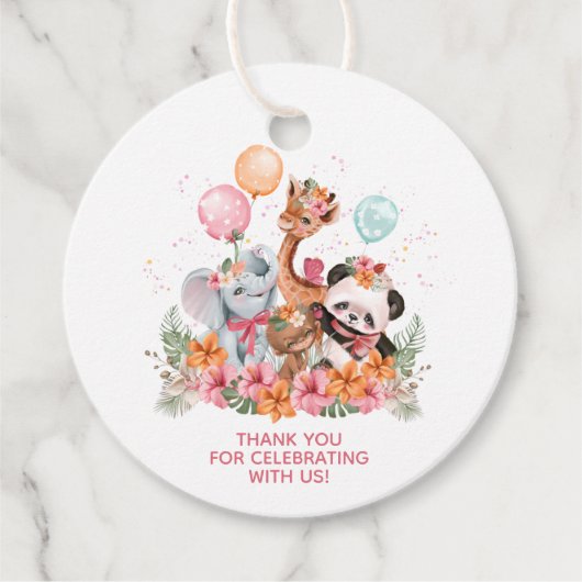 ガールサファリ動物 フェイバータグ (正面)