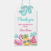 ガールサマービーチ誕生日 ギフトタグ (正面)