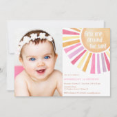 ガールサンシャイン最初の旅のまわりにサンバースデーパーティー 招待状 (正面)