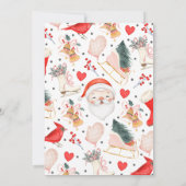 ガールサンタベビーベビーシャワー 招待状 (裏面)