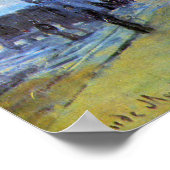 ガールサンラザレトレインステーションバイクロードモネ ポスター (角)