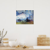 ガールサンラザレトレインステーションバイクロードモネ ポスター (キッチン)