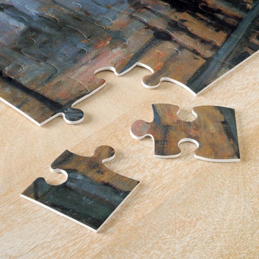 ガールサンラザールの外観by Claude Monet ジグソーパズル (側面)