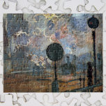 ガールサンラザールの外観by Claude Monet ジグソーパズル<br><div class="desc">ガレ・サンラザレの外観、クロード・モネによる信号(1877)は12のシリーズの一部である素晴らしヴィンテージ印象派の芸術の一絵画部である。パリ最大の鉄道駅の一つであるガレ・サン・ラザレ忙しー。アーティストについて：クロード・モネは印象派の運動の創始者であフランスのり、彼の絵画の大半は絵画、（野外で）スタイルの印象派の風景を楽しむことができる。</div>