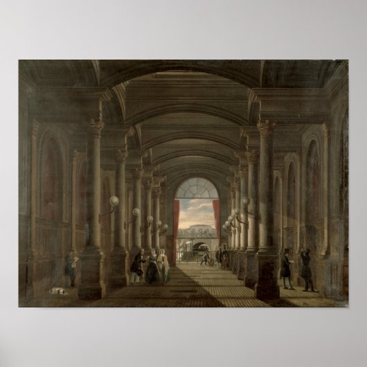 ガールサンラザールインテリア ポスター (正面)