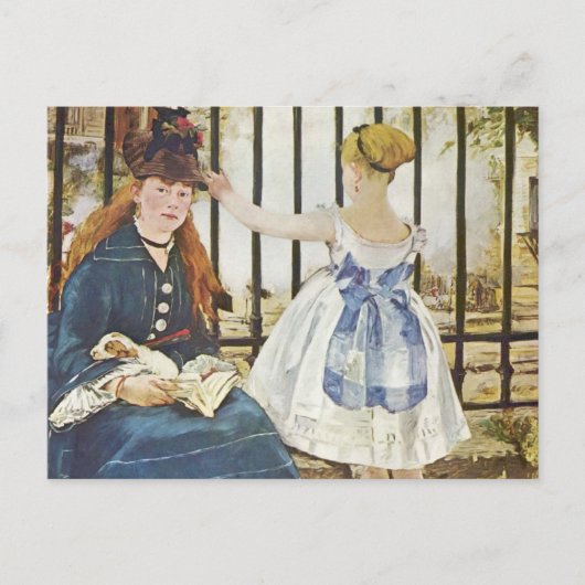 ガールサンラザールエドワードモネ ポストカード (正面)