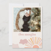 ガールサン毎月のバナー – 2ヶ月 招待状 (正面)