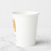 ガールサーフボードビーチ誕生日 紙コップ (左)